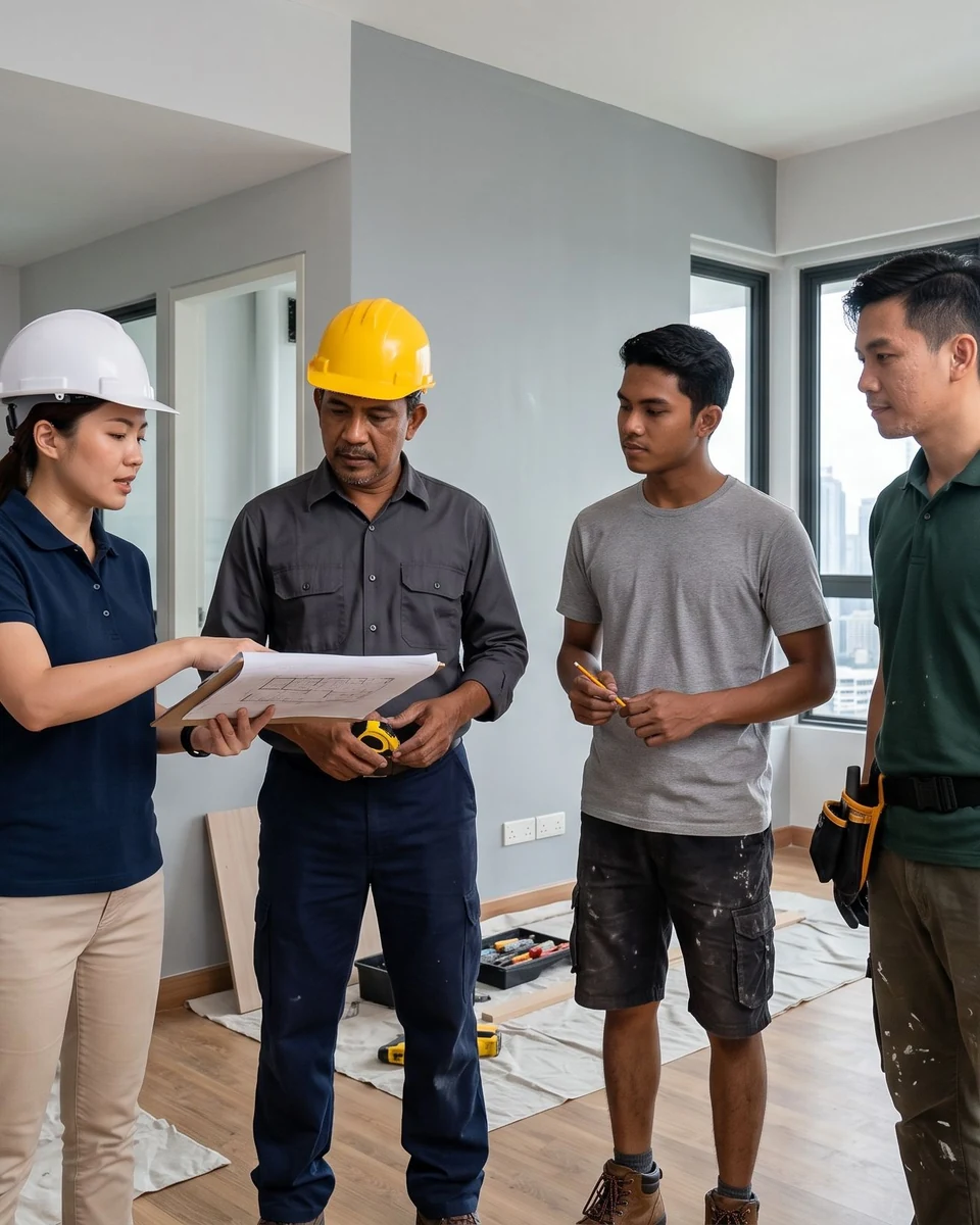 Commercial building renovation and property improvement work in KL