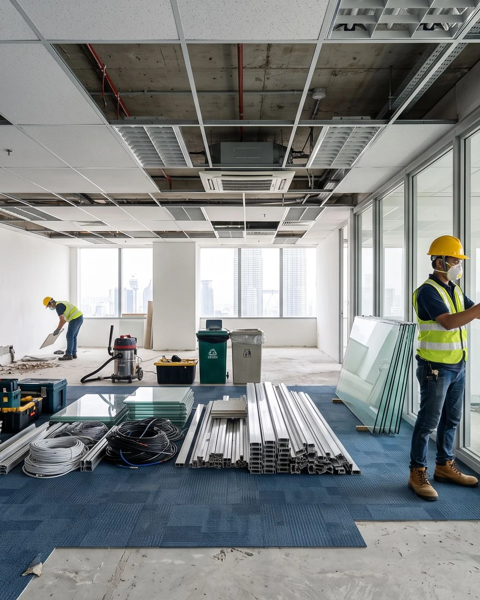 Corporate office renovation and workplace fit-out in Kuala Lumpur