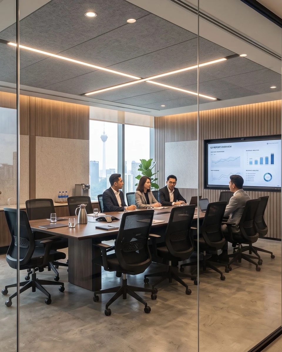 General office fit-out service imagery in Petaling Jaya